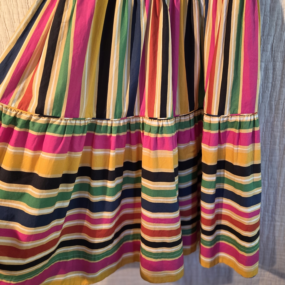 Colorful Striped Women's Dress - Picture 8 of 11